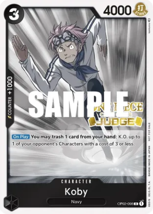 Koby (Judge) - One Piece Promotion Cards (OP02-098 R)
