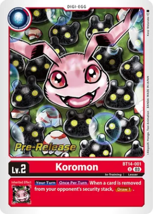 Koromon - Blast Ace Pre-Release Cards (BT14_PR)