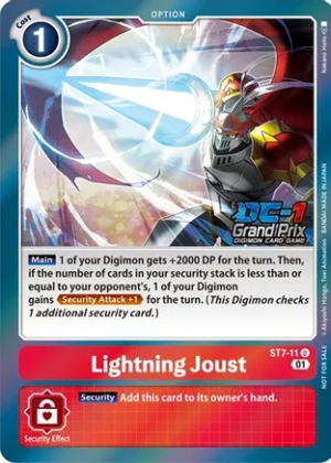 Lightning Joust (DC-1 2022 Stamped) - Starter Deck 07: Gallantmon (ST-7)