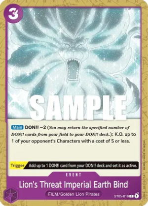 Lion's Threat Imperial Earth Bind - Starter Deck 5: Film Edition (ST05-016 C)