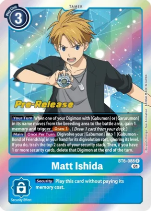 Matt Ishida - Double Diamond Pre-Release Cards (BT06_PR)