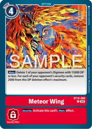 Meteor Wing - Exceed Apocalypse (BT15-089 C)