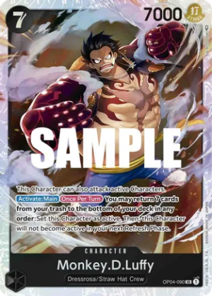 Monkey.D.Luffy (090) - Kingdoms of Intrigue (OP04-090 SR)