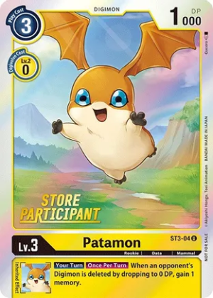 Patamon - ST3-04 (Store Participant) - Starter Deck 03: Heaven's Yellow (ST-3)