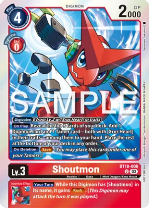 Shoutmon (Winner Pack -Exceed Apocalypse-) - Xros Encounter (BT10-008 U)
