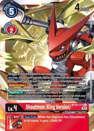 Shoutmon (King Version) - Xros Encounter (BT10-111 SEC)