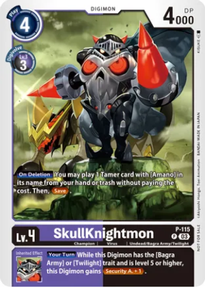 SkullKnightmon - P-115 (3rd Anniversary Survey Pack) - Digimon Promotion Cards (D-PR)