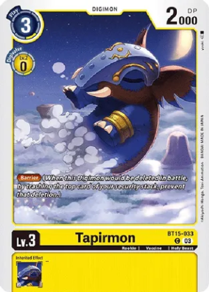 Tapirmon - Exceed Apocalypse (BT15-033 C)