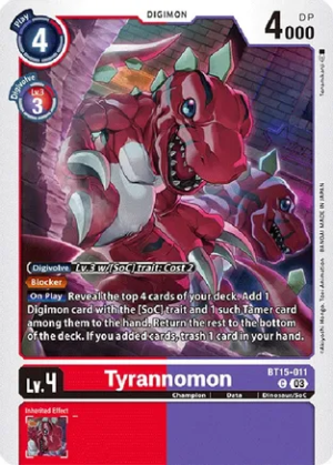 Tyrannomon - Exceed Apocalypse (BT15-011 C)