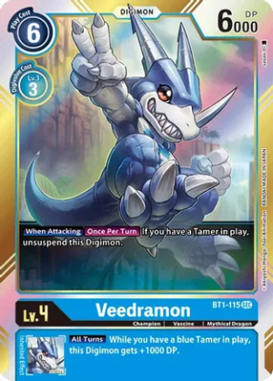 Veedramon (Secret Rare) - Release Special Booster (BT1-115 SEC)