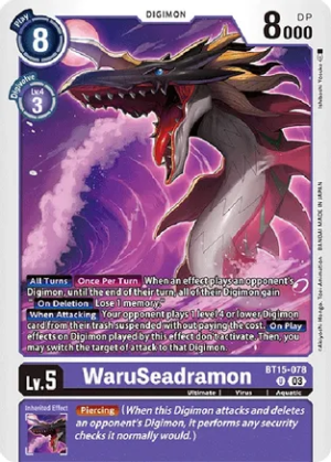 WaruSeadramon - Exceed Apocalypse (BT15-078 U)