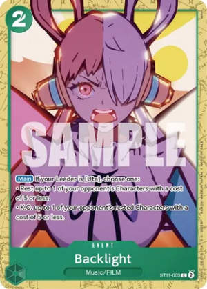 Backlight (Starter Deck 11: Uta Deck Battle) - One Piece Promotion Cards (OP-PR)
