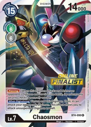 Chaosmon - BT4-090 (2021 Championship Online Regional) [Online Finalist] - Great Legend (BT04)