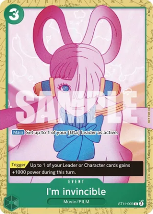 I'm invincible (Starter Deck 11: Uta Deck Battle) - One Piece Promotion Cards (OP-PR)