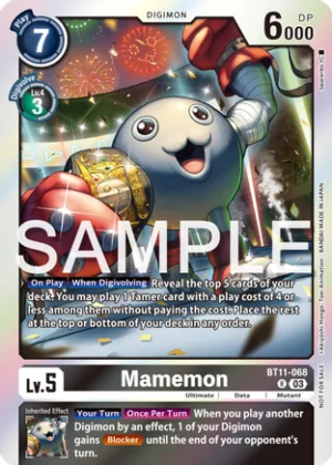 Mamemon (Official Tournament Pack Vol.12) - Dimensional Phase (BT11-068 R)