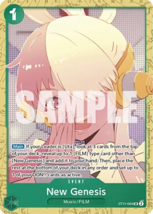 New Genesis (Starter Deck 11: Uta Deck Battle) - One Piece Promotion Cards (OP-PR)