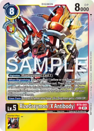 RizeGreymon (X Antibody) (Event Pack 6) - X Record (BT09)