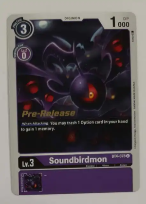 Soundbirdmon - Great Legend Pre-Release Cards (BT04_PR)