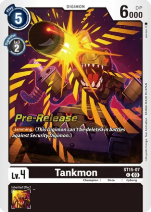 Tankmon - Starter Deck 15: Dragon of Courage Pre-Release Cards (ST-15_PR)