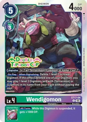 Wendigomon - Starter Deck 17: Double Typhoon Advanced Deck Set Pre-Release Cards (ST17_PR)