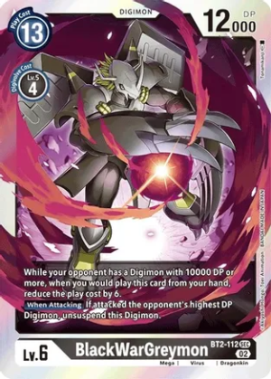 BlackWarGreymon (Resurgence Booster Reprint) - Resurgence Booster (BT2-112 SEC)