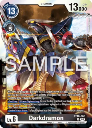 Darkdramon - Beginning Observer (BT16-065 R)