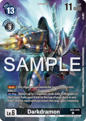 Darkdramon (Official Tournament Pack Vol.12) - Great Legend (BT4-074 R)