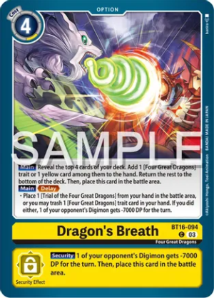 Dragon's Breath - Beginning Observer (BT16-094 C)
