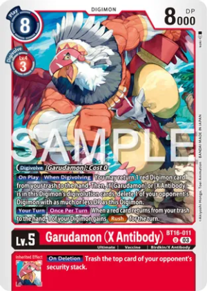 Garudamon (X Antibody) - Beginning Observer (BT16-011 U)