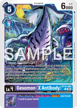 Gesomon (X Antibody) - Beginning Observer (BT16-069 C)