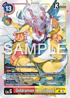 Goldramon (X Antibody) - Beginning Observer (BT16-014 R)