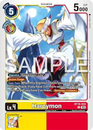 Harpymon - Beginning Observer (BT16-033 C)