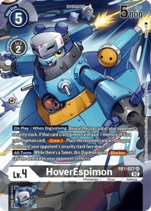 HoverEspimon (Textured Alternate Art) - Resurgence Booster (RB01-027 SR)
