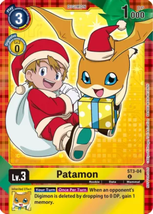 Patamon (Winter Holiday 2023) - Starter Deck 03: Heaven's Yellow (ST3-04 U)