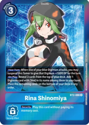 Rina Shinomiya (Event Pack 4) - Release Special Booster (BT2-086 R)
