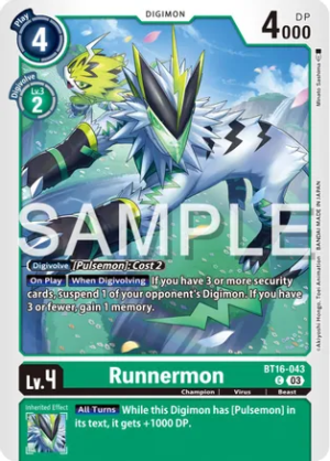 Runnermon - Beginning Observer (BT16-043 C)