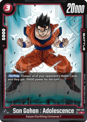 Son Gohan : Adolescence - Awakened Pulse (FB01-016 R)