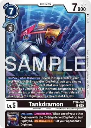 Tankdramon - Beginning Observer (BT16-060 C)