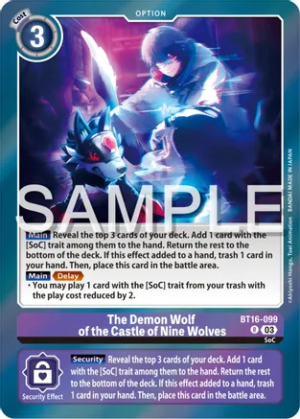 The Demon Wolf of the Castle of Nine Wolves - Beginning Observer (BT16-099 R)