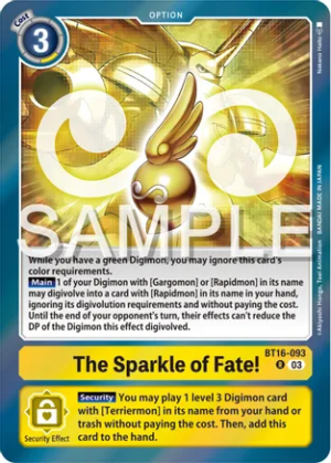 The Sparkle of Fate! - Beginning Observer (BT16-093 R)