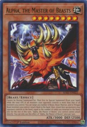 Alpha, the Master of Beasts - RA01-EN022 - Platinum Secret Rare