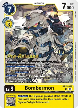 Bombermon - Exceed Apocalypse Pre-Release Cards (BT15_PR)