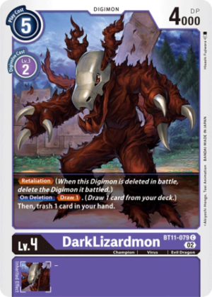 DarkLizardmon - Dimensional Phase (BT11-079 C) (FOIL)