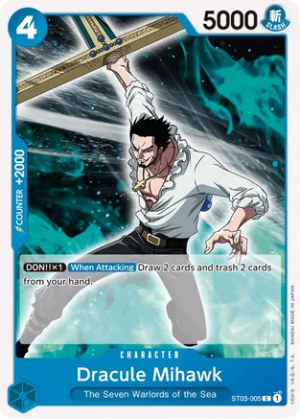 Dracule Mihawk - Starter Deck 3: The Seven Warlords of The Sea (ST03-005 C)