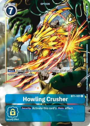 Howling Crusher - BT1-101 (Dash Pack Ver. 1.5) - Release Special Booster (BT1-101 C)