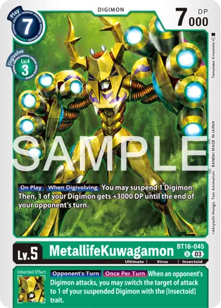 MetallifeKuwagamon - Beginning Observer (BT16-045 U)