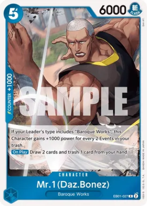 Mr. 1 (Daz.Bonez) - Extra Booster: Memorial Collection (EB01-027 R)