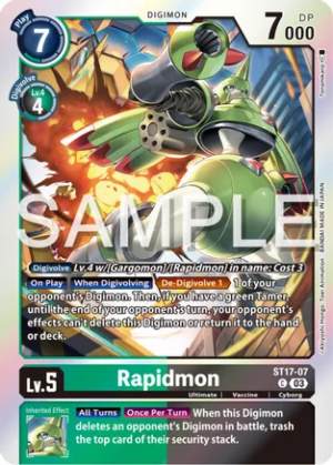 Rapidmon - ST17-07 - Starter Deck 17: Double Typhoon Advanced Deck Set (ST-17)