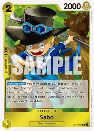 Sabo (007) - Ultra Deck: The Three Brothers (ST13-007 C)