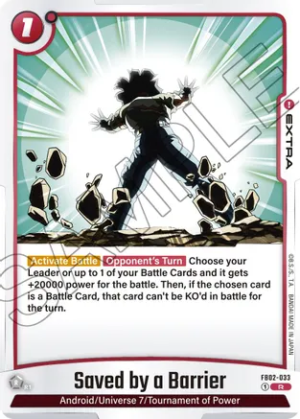 Saved by a Barrier - Blazing Aura (FB02-033 R)